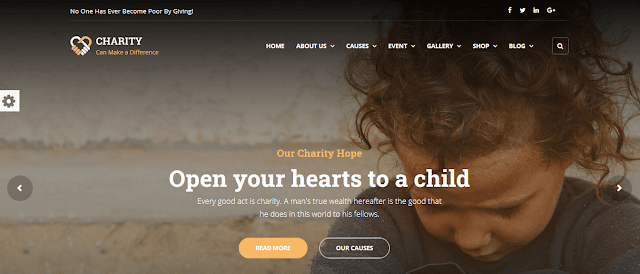 Nonprofit Fundraising & Charity WordPress Themes With Donation System | Charity