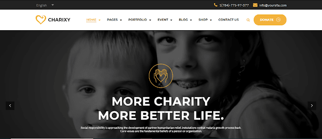 Nonprofit Fundraising & Charity WordPress Themes With Donation System | Charixy