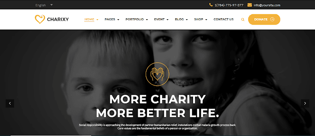 The Charixy is a beautiful, advanced and fast-performance theme with 6+ homepage layouts, suitable for Nonprofit Organization