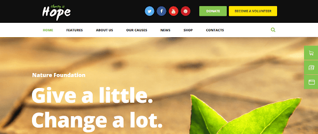 Nonprofit Fundraising & Charity WordPress Themes With Donation System | Hope