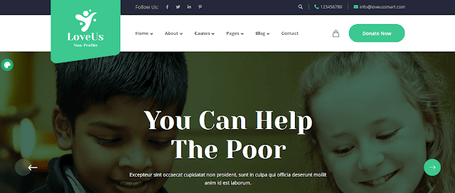Nonprofit Fundraising & Charity WordPress Themes With Donation System | Loveus