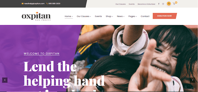 Oxpitan is a modern, flexible and beautiful theme with 2 homepage layouts, suitable for Fundraising, Church, Mosque, NGO, etc. 