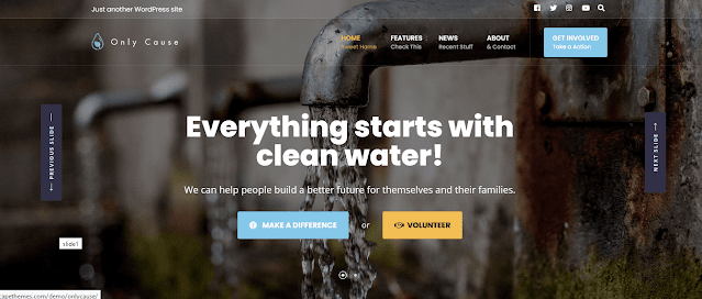 Only Cause is a beautiful, clean, modern and advanced theme, suitable for Social, Environment, Charity Organization, NGO, Foundation, etc.