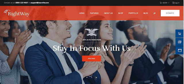 Right Way is a clean, fresh, elegant and modern theme with 10+ homepage layouts/demos, suitable for Political Leader, Activist, Politician, Election Campaign