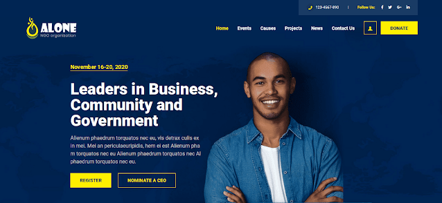 Alone is a very powerful, smart and fast-performance theme with 30+ homepage layouts, suitable for NGO, Church, Societies, Health