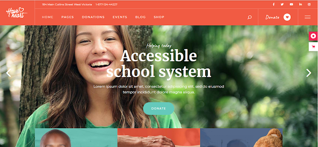 HaveHeart is a stunning and easy-to-use theme with 7+ homepage layouts, suitable for Fundraising, Charity, Relief, Habitat, Senior Support, Ecology, Volunteer, etc.