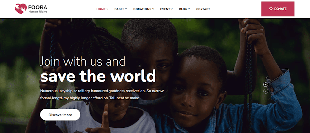 Nonprofit Fundraising & Charity WordPress Themes With Donation System | Poora