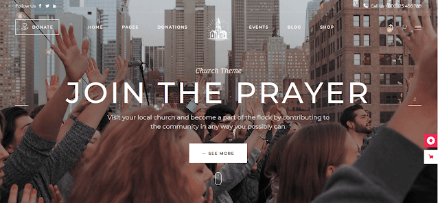 Best Nonprofit Church WordPress Themes With Donation System | Chapel