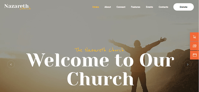 Best Nonprofit Church WordPress Themes With Donation System | Nazareth