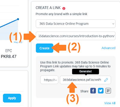How To Sign Up & Use Impact Radius Affiliate Network | Create affiliate links 3