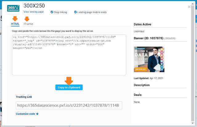 How To Sign Up & Use Impact Radius Affiliate Network | Ads and Links 3