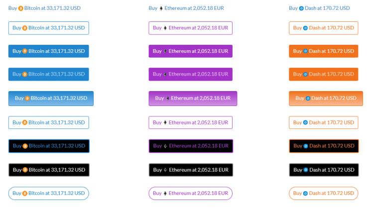 Premium Cryptocurrency Widgets supports 5000+ currencies and tokens. It gets real-time price updates from 90+ cryptocurrency exchanges by making direct connection to API Servers.