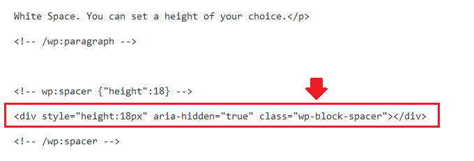 This is the HTML code of the "Spacer", showing this just for the information purpose. This is the HTML code of the "Spacer", showing this just for the information purpose.