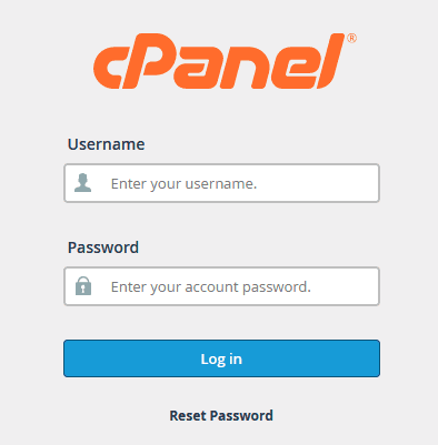 Login to your cPanel account.
