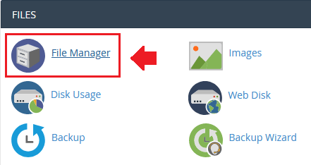 Click the "File Manager".