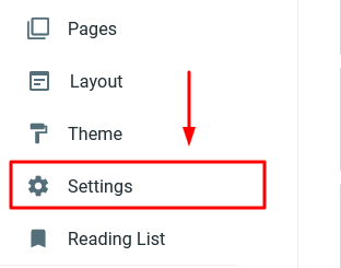 Login to your Blogger account. Click "Settings" from the sidebar.