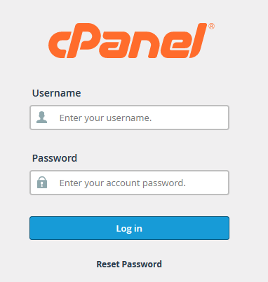 Login to your cPanel