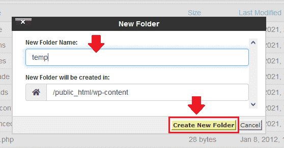 Remove Missing A Temporary Folder Error In WordPress 11