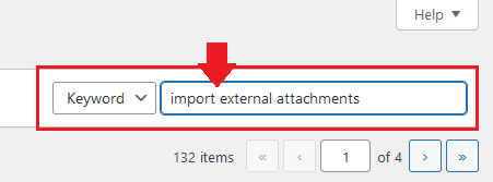 In the "Search Plugins Box" enter the "Import external attachments". In the "Search Plugins Box" enter the "Import external attachments".