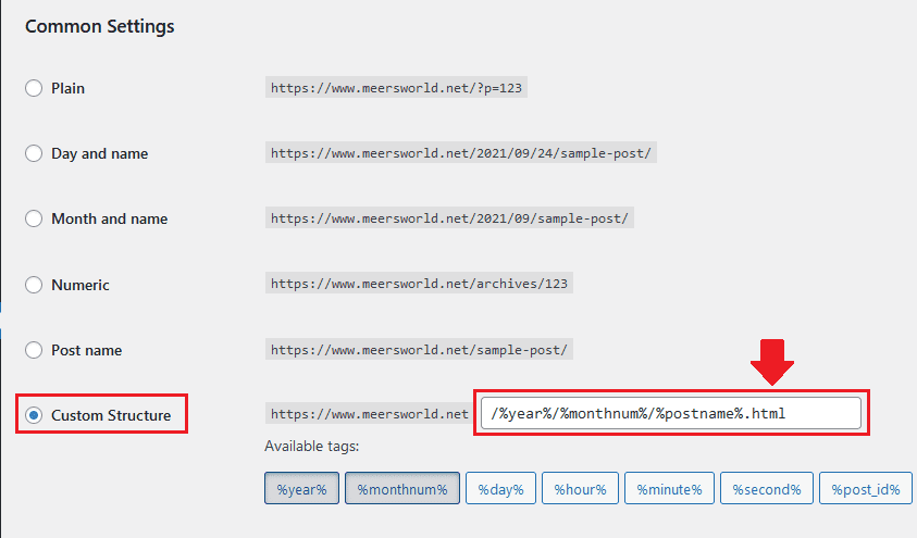 On Permalinks page choose the "Custom Structure". Copy the below text and Paste into the "Custom Structure" textbox.