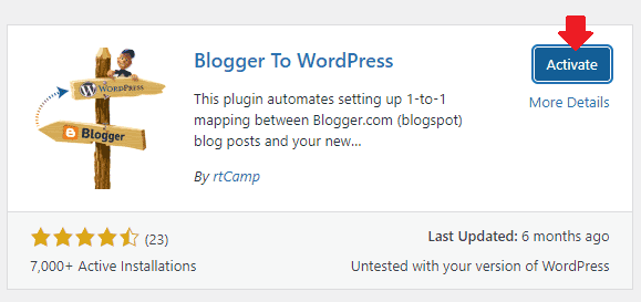 Migrate Blogger Blog To WordPress 23