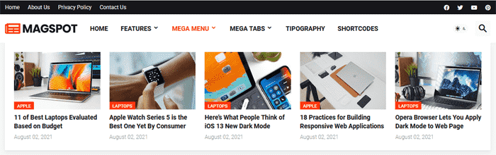 Magspot: Advanced News & Magazine Blogger Template 3