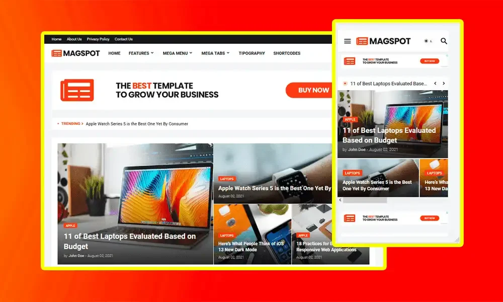 Magspot: Advanced News & Magazine [2025] Blogger Template
