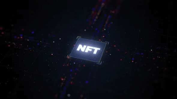 Crypto Art and NFT Concept is a gorgeous motion graphic that shows close-up of NFT Symbol in CPU core with moving data. 