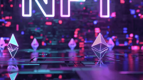 Blockchain Digital Data Transmission Room is a futuristic advanced motion graphic that shows neon concept with crypto currency Ethereum