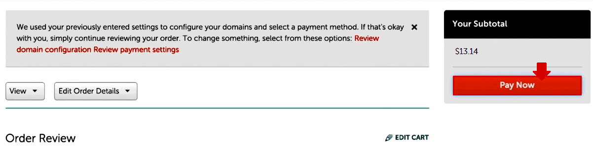 Click "Pay Now". How to buy custom domain for Tumblr 12