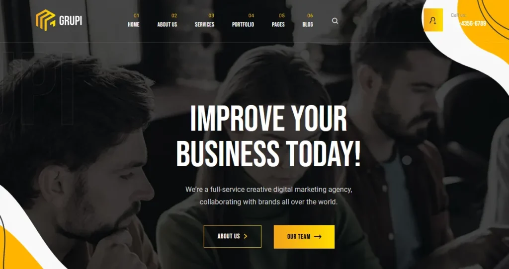 Grupi Agency WordPress Theme