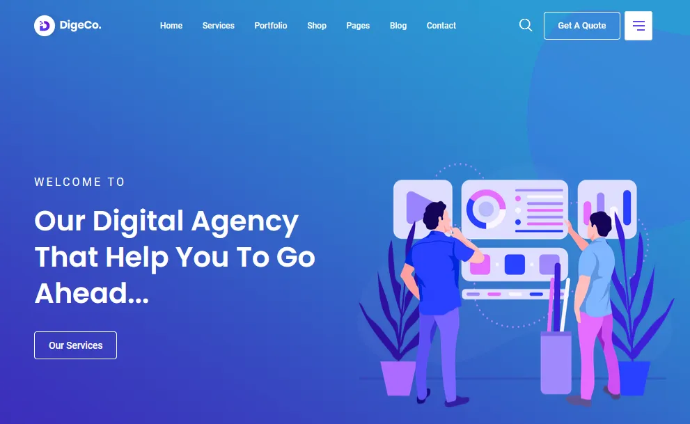 DigeCo Agency WordPress Theme