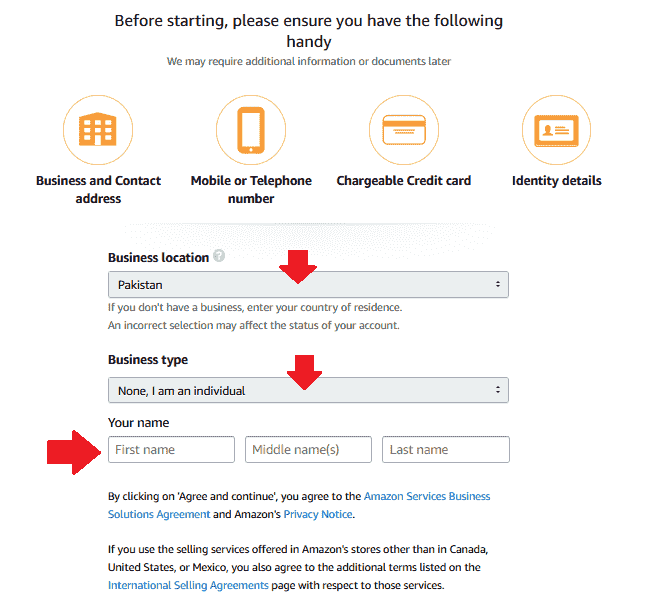 Create Amazon Seller Account From Pakistan 9