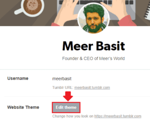 How To Install a New Tumblr Theme From HTML File - Meer's World
