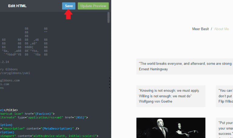 How To Install a New Tumblr Theme From HTML File - Meer's World