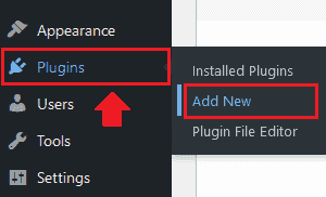 Go to Plugins from your Sidebar and click on the Add New. 