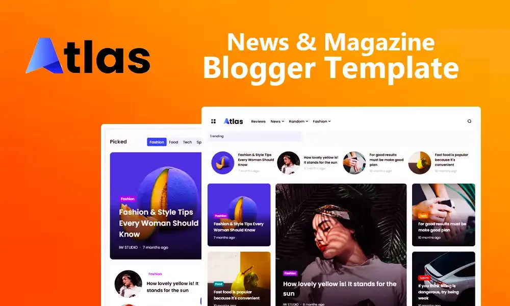 Atlas: Ads Ready News & Magazine Blogger Template