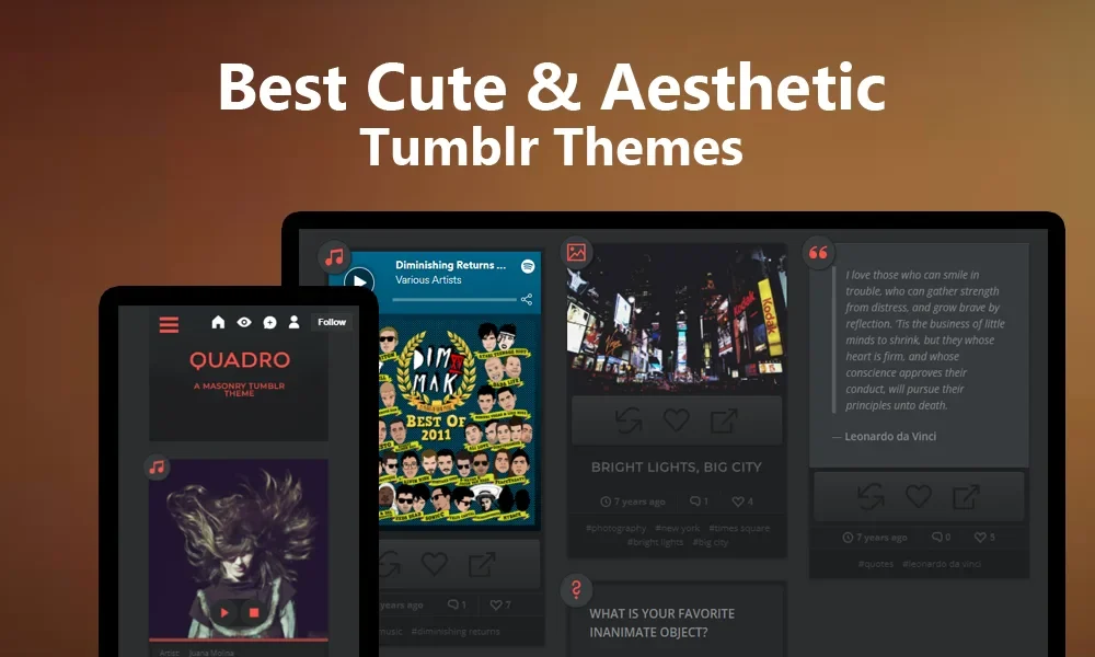 10+ Best Aesthetic Tumblr Themes [2023] | Cute Designs