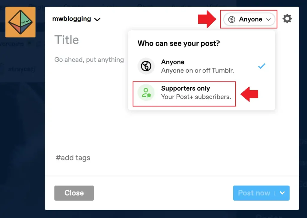 How To Create Post+ Content In Tumblr 3