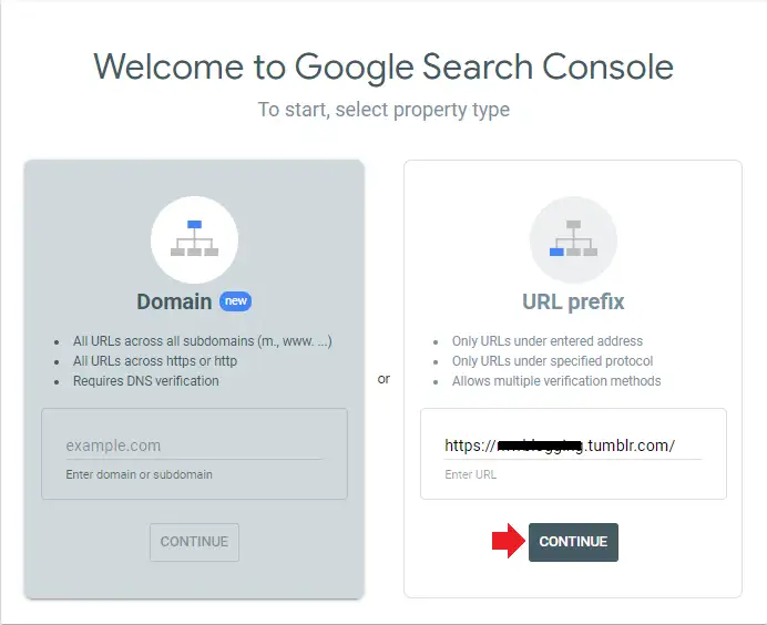 How To Link Tumblr With Google Search Console 2