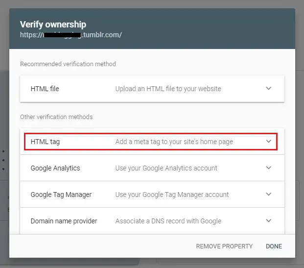 Click the HTML tag method to expand. Click the HTML tag method to expand.