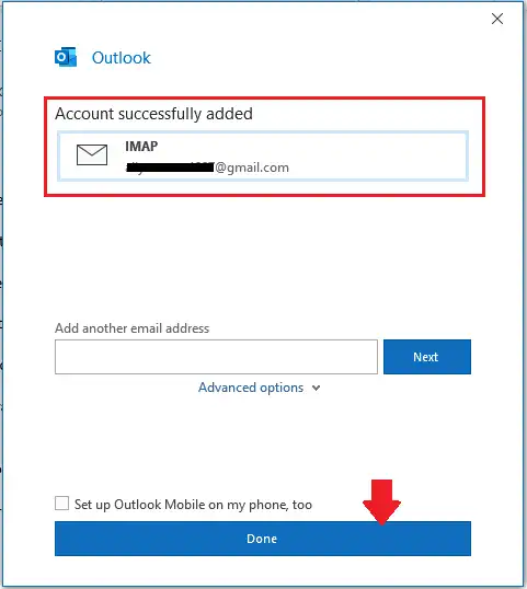 Setup Gmail In MS 365, Outlook 2021, Outlook 2019 8