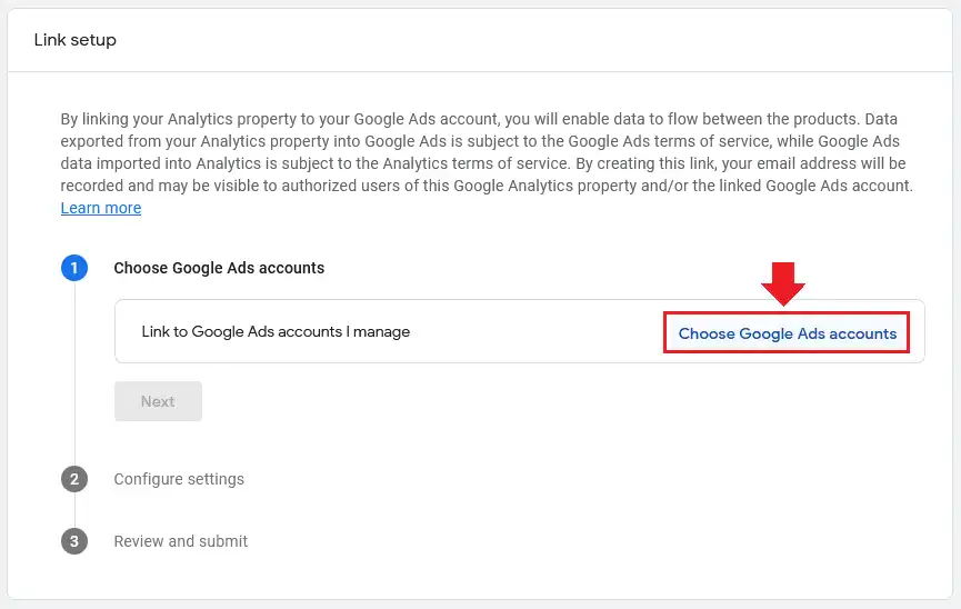 How To Link Google Ads With Google Analytics 4 (GA4) 4