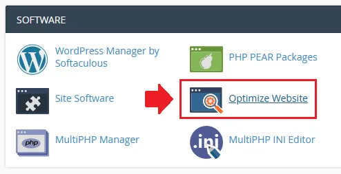 Compress Content Using Optimize Website In cPanel 1