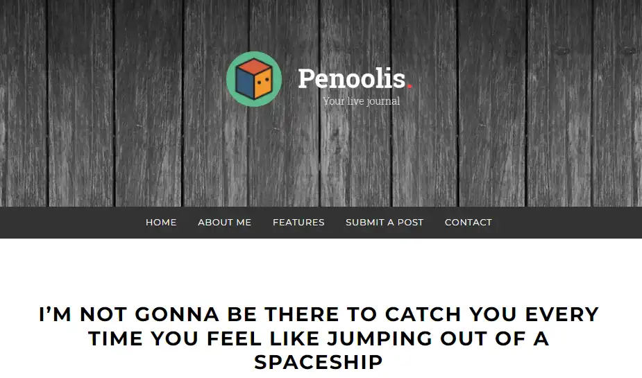 Penoolis is a simple, clean, spacious, content-focused responsive Tumblr theme with traditional layout. 