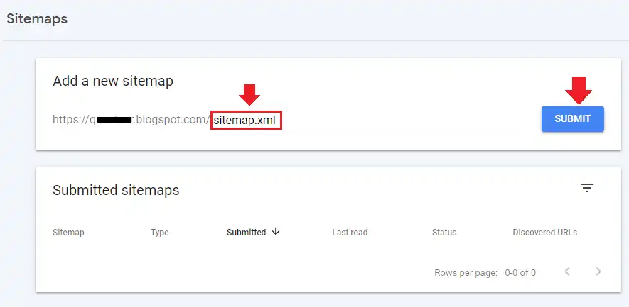 How to Submit Blogger Sitemap in Google Search Console 2