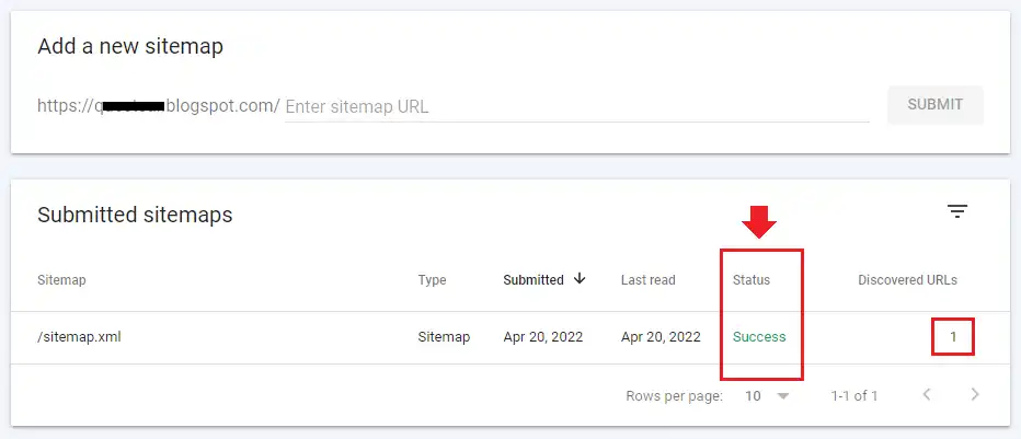 How to Submit Blogger Sitemap in Google Search Console 3