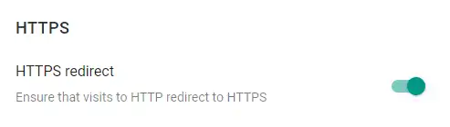 HTTPS Settings in Blogger