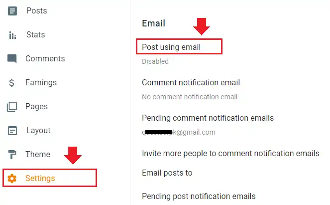 How to Set Up "Post Using Email" in Blogger 1