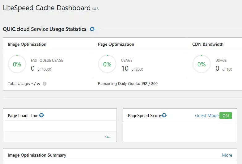 HowTo Pass Core Web Vitals Test | LiteSpeed cache Dashboard